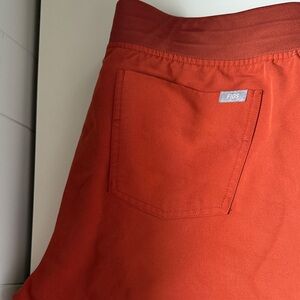 Figs Vibrant Orange Scrub Pants